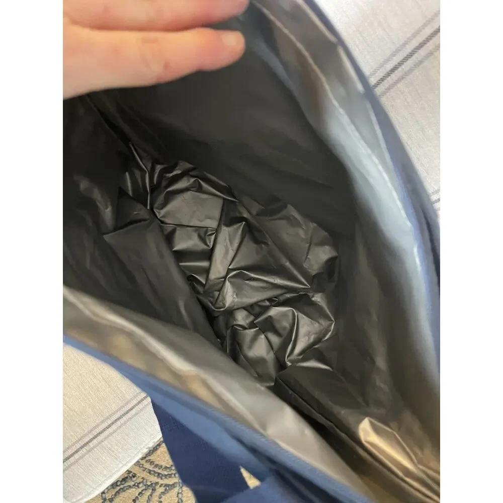 NEW Smart Living 30 Can Thermal Cooler TOTE BAG‎ Folding Carry-all w/pocket Navy